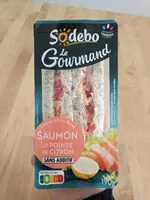 Mängden socker i Sandwich Le Gourmand Club - Saumon fumé Pointe de citron