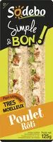 Mängden socker i Sandwich Simple & Bon ! Club - Poulet rôti