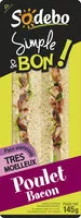 Mängden socker i Sandwich Simple & Bon ! Club Viennois - Poulet Bacon