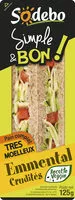 Mängden socker i Sandwich Simple & Bon ! Club - Emmental Crudités