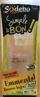 Mängden socker i Simple & Bon Emmental beurre léger
