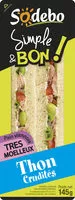 Mängden socker i Sandwich Simple & Bon ! Club Viennois - Thon Crudités