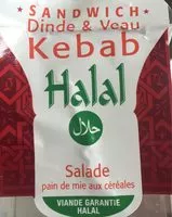 Mängden socker i Sandwich Halal à La Dinde, Veau Et Kebab
