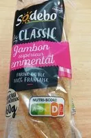 Mängden socker i Le classic jambon supérieur emmental