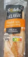 Mängden socker i Le classic poulet rôti mayo légère œuf