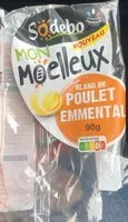Mängden socker i Sandwich mon moelleux blanc de poulet emmental