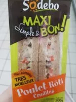 Mängden socker i Maxi Poulet Rôti Crudités