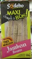 Mängden socker i Maxi Simple & Bon! Jambon Beurre