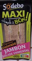 Mängden socker i Sandwich Maxi Simple & Bon ! - Jambon Salade Emmental