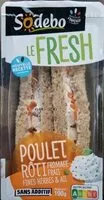 Mängden socker i Le Fresh poulet rôti, fromage frais fines herbes & ail