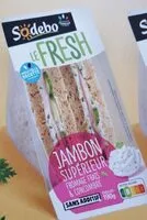 Mängden socker i Sandwich le fresh jambon sup