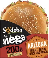Mängden socker i Pain doré et moelleux - sauce BQ ranch poulet bacon
