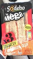 Mängden socker i Le mega chorizo oeuf