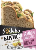 Mängden socker i Le Rustic - Jambon Emmental Beurre léger et noisettes