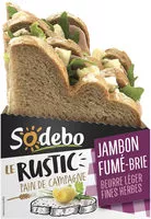 Mängden socker i Le Rustic - Jambon fumé Brie Beurre léger et Fines herbes
