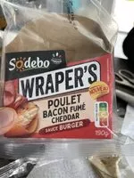Mängden socker i Wraper's poulet bacon fumé cheddar