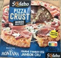 Mängden socker i Pizza Crust Fourme d'Ambert Jambon Cru