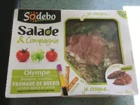 Mängden socker i Salade & compagnie Olympe (Boulgour, crudités, fromage de brebis, jambon speck et olives)