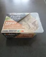 Mängden socker i Pasta salade, poulet roti