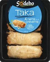 Mängden socker i Taka - 4 Nems à la Crevette