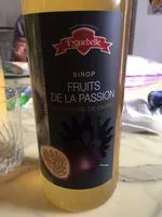 Mängden socker i Sirop fruits de la passion