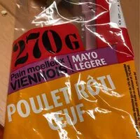 Mängden socker i Sandwich poulet rôti