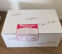 Mängden socker i Cake rocher framboise