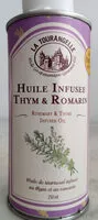 Mängden socker i Huile Infusée Au Thym / Romarin 250 - La Tourangelle