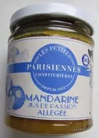 Mängden socker i Mandarine Jus de Passion allégée