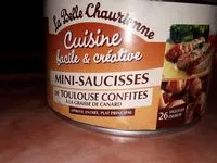 Mängden socker i Mini-saucisses de Toulouse confiées à la graisse de canard