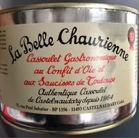 Mängden socker i Plat cuisiné Cassoulet gastonomique au confit d’oie et aux saucisses de Toulouse