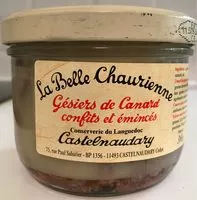 Mängden socker i Gésiers de canard confits et émincés