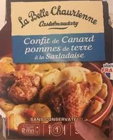 Mängden socker i Confit de canard pommes-de-terre à la Sarlaise