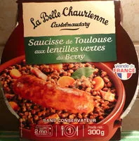 Mängden socker i Saucisse de Toulouse aux Lentilles cuisinées