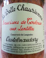 Mängden socker i La Belle Chaurienne lentilles toulouse