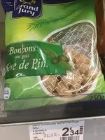 Mängden socker i St 250G Bonbons Nus a La Seve De Pin Grand Jury