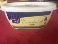 Mängden socker i Beurre demi-sel
