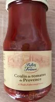 Mängden socker i Coulis de tomates de Provence