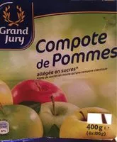 Mängden socker i Compote de Pommes allégée en sucres