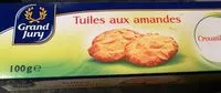 Mängden socker i Tuiles aux amandes croustillantes
