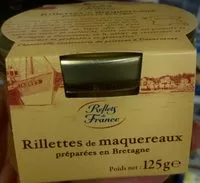 Mängden socker i Rillettes de maquereaux préparées en Bretagne