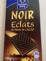 Mängden socker i Noir éclats de fèves de cacao