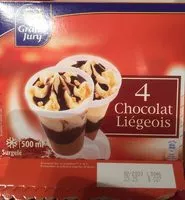 Mängden socker i 4 chocolat liegeois