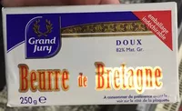 Mängden socker i Beurre de Bretagne doux