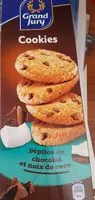 Mängden socker i Cookies Pépites de Chocolat et Noix de Coco