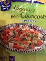Mängden socker i Légumes pour couscous surgelés