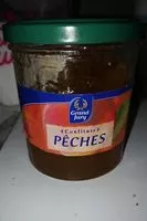 Mängden socker i Pot 370G Confiture Peches Grand Jury