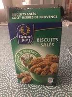 Mängden socker i Biscuits salés goût Herbes de Provence
