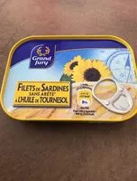 Mängden socker i Filets de sardines sans arête à l'huile de tournesol