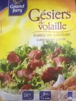 Mängden socker i Gésiers de volaille